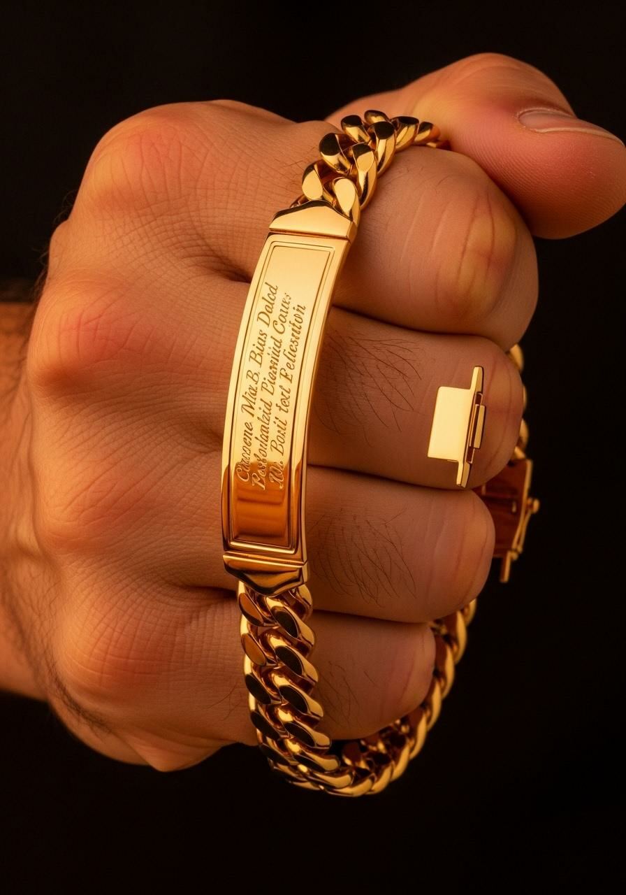 Bijoux à graver homme